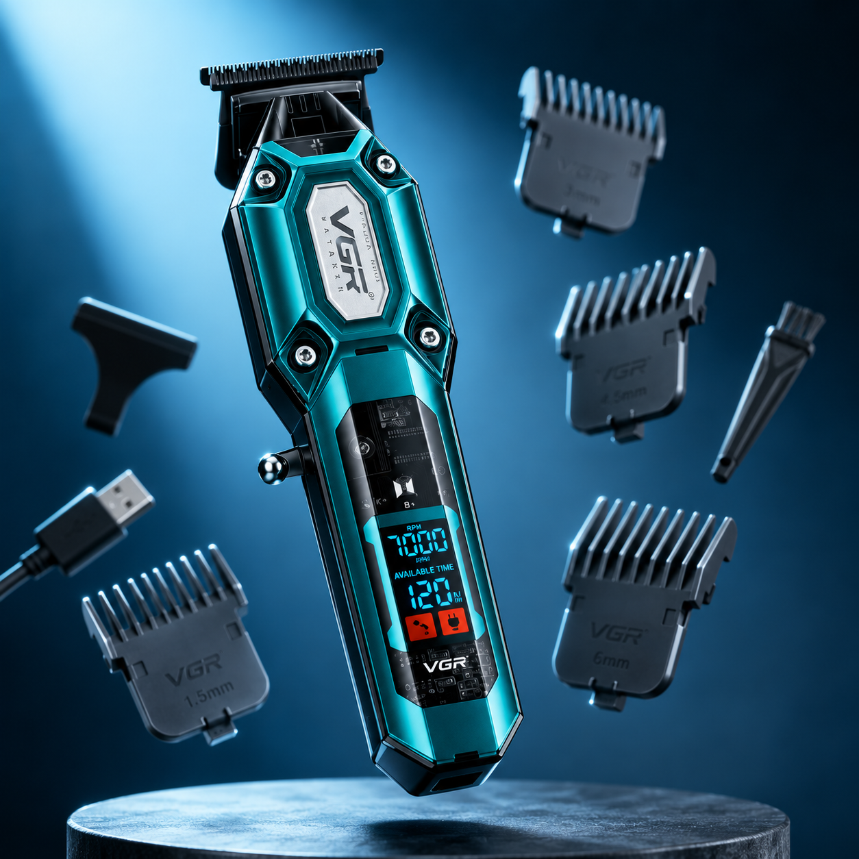 Máquina Cortadora de Pelo VGR V-900: Cortes rápidos con precisión profesional